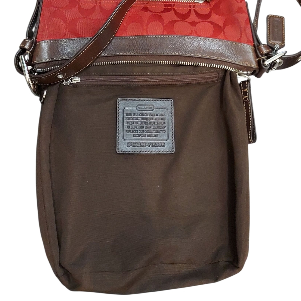 Coach Y2K Jacquard & Leather Shoulder Bag Great Condition - Picture 13 of 15